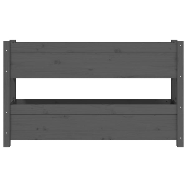 Grauer Blumenkasten Anci 112x25x66cm (Kiefer)