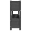 Grauer Blumenkasten Anci 112x25x66cm (Kiefer)