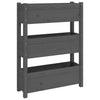 Grauer Blumenkasten Anci 77x25x104,5cm (Kiefer)