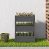 Grauer Blumenkasten Anci 77x25x104,5cm (Kiefer)