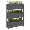 Grauer Blumenkasten Anci 77x25x104,5cm (Kiefer)