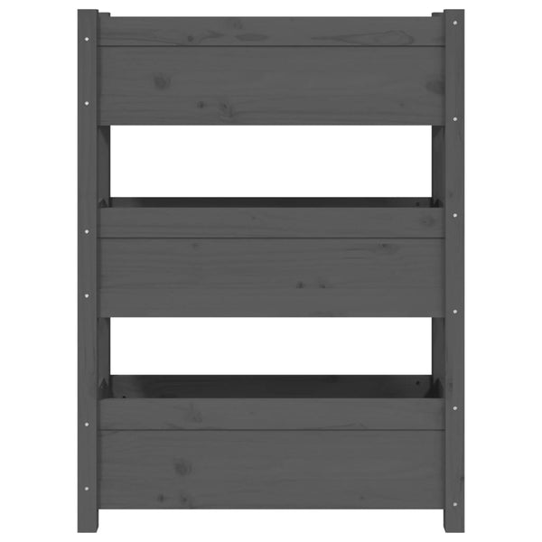 Grauer Blumenkasten Anci 77x25x104,5cm (Kiefer)