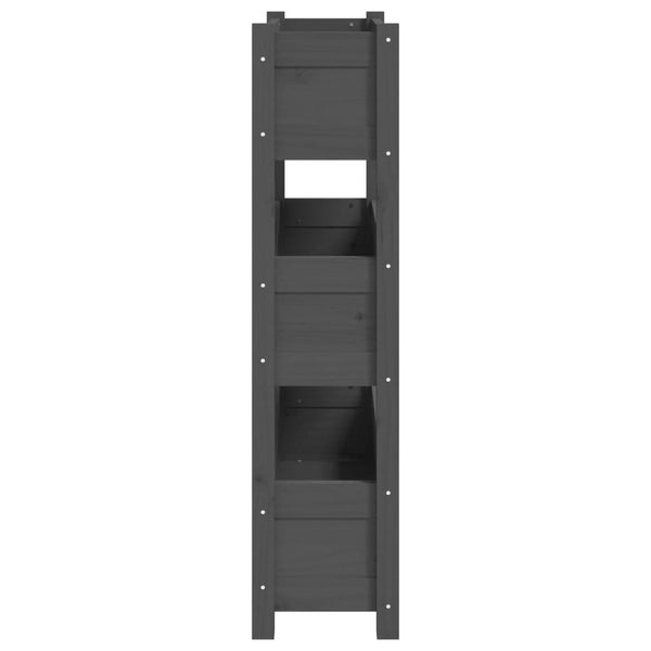 Grauer Blumenkasten Anci 77x25x104,5cm (Kiefer)
