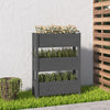 Grauer Blumenkasten Anci 77x25x104,5cm (Kiefer)