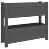 Grauer Blumenkasten Anci 77x25x66cm (Kiefer)