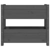 Grauer Blumenkasten Anci 77x25x66cm (Kiefer)