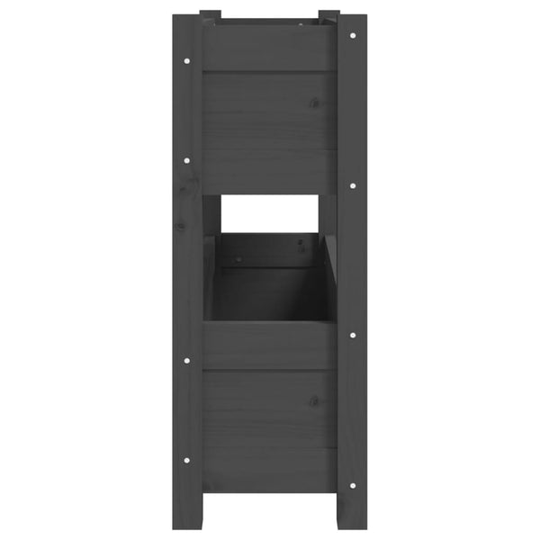 Grauer Blumenkasten Anci 77x25x66cm (Kiefer)