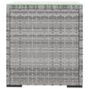 Grauer Beistelltisch Malos 40x37x40,5cm (Polyrattan und gehärtetes Glas)