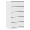 Weißer Schubladenschrank Panaiti 60x36x103cm (Holz)