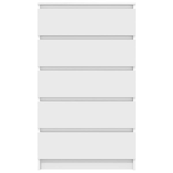 Weißer Schubladenschrank Panaiti 60x36x103cm (Holz)