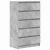 Betongraue Kommode Panaiti 60x36x103cm (Holz)