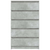 Betongraue Kommode Panaiti 60x36x103cm (Holz)