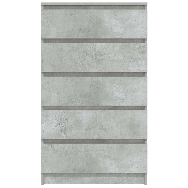 Betongraue Kommode Panaiti 60x36x103cm (Holz)