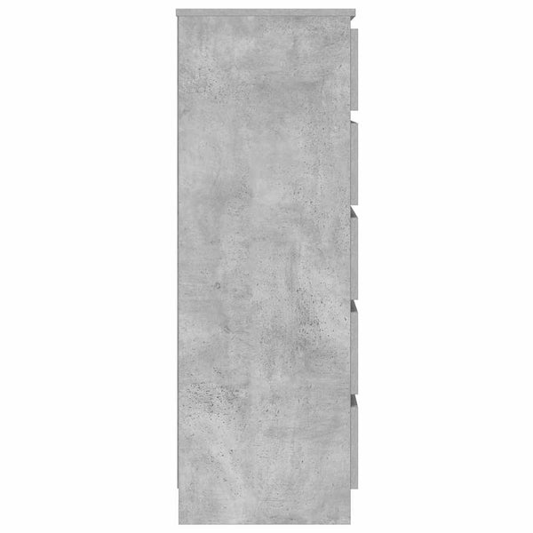 Betongraue Kommode Panaiti 60x36x103cm (Holz)