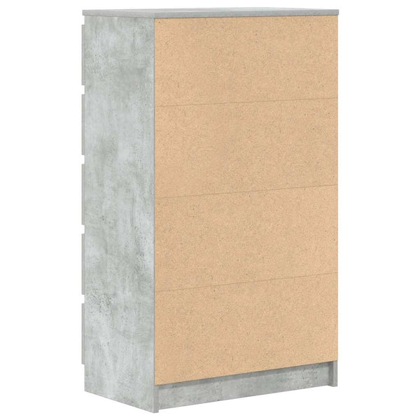 Betongraue Kommode Panaiti 60x36x103cm (Holz)