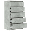 Betongraue Kommode Panaiti 60x36x103cm (Holz)