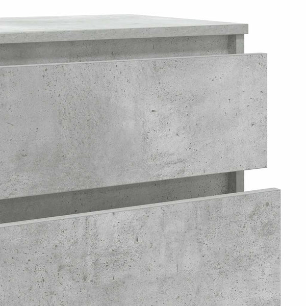 Betongraue Kommode Panaiti 60x36x103cm (Holz)