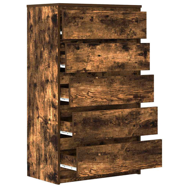 Räuchereichen-Kommode Panaiti 60x36x103cm (Holz)