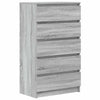 Graue Kommode Panaiti 60x36x103cm (Holz)