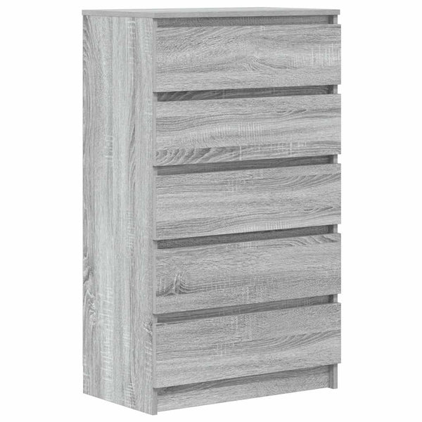 Graue Kommode Panaiti 60x36x103cm (Holz)
