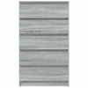 Graue Kommode Panaiti 60x36x103cm (Holz)