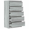 Graue Kommode Panaiti 60x36x103cm (Holz)