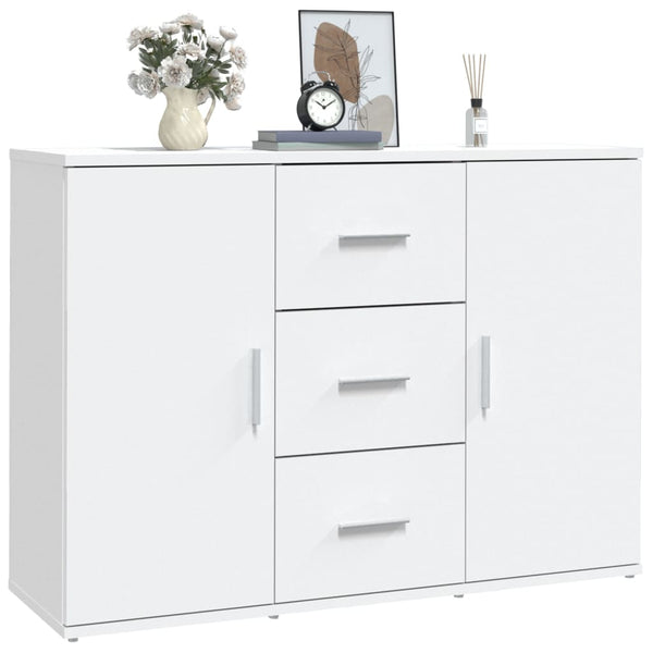 Weißes Sideboard Ra 91x29,5x65cm (Holz)