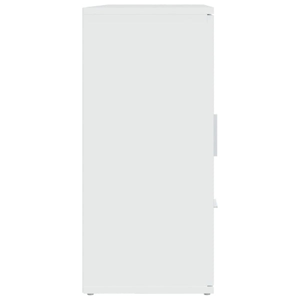 Weißes Sideboard Ra 91x29,5x65cm (Holz)