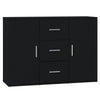 Schwarzes Sideboard Ra 91x29,5x65cm (Holz)