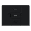 Schwarzes Sideboard Ra 91x29,5x65cm (Holz)