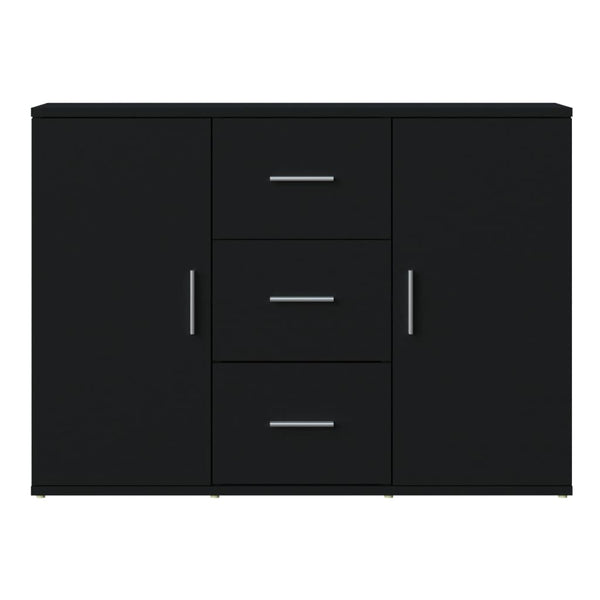 Schwarzes Sideboard Ra 91x29,5x65cm (Holz)
