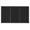 Schwarzer Gartentisch Gero 150x90x75cm (Polyrattan)