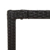 Schwarzer Gartentisch Gero 150x90x75cm (Polyrattan)