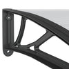 Vordach schwarz 150x100cm (Polycarbonat)