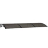 Vordach schwarz 300x100cm (Polycarbonat)