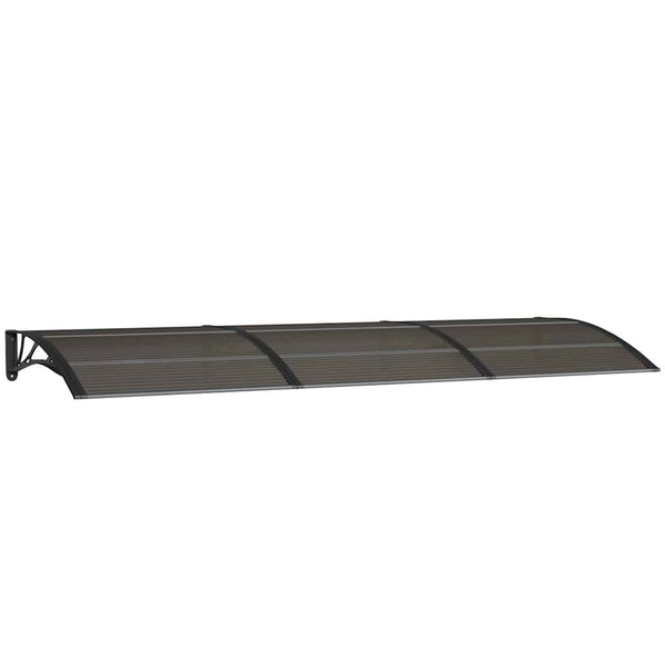 Vordach schwarz 300x100cm (Polycarbonat)