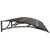 Vordach schwarz 300x100cm (Polycarbonat)