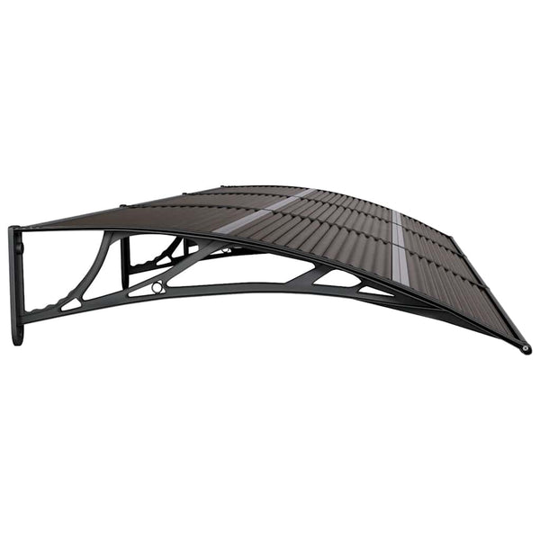 Vordach schwarz 300x100cm (Polycarbonat)