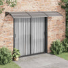 Vordach schwarz 300x100cm (Polycarbonat)