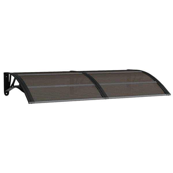 Schwarzes Türvordach Morgovan 150x75cm (Polycarbonat)