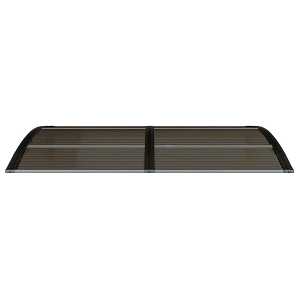Schwarzes Türvordach Morgovan 150x75cm (Polycarbonat)