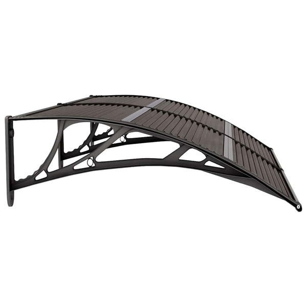 Schwarzes Türvordach Morgovan 150x75cm (Polycarbonat)