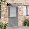 Schwarzes Türvordach Morgovan 150x75cm (Polycarbonat)
