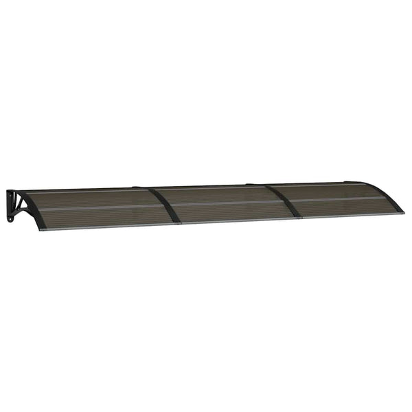 Vordach Morgovan 300x75cm schwarz (Polycarbonat)