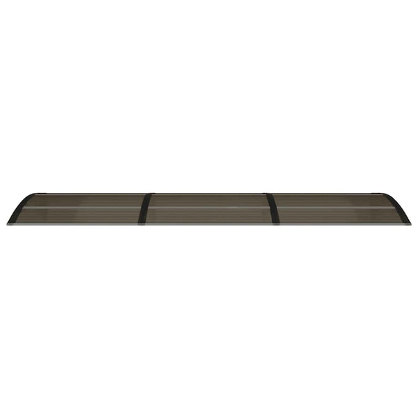 Vordach Morgovan 300x75cm schwarz (Polycarbonat)