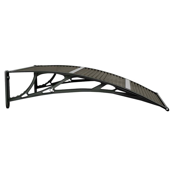 Schwarzes Vordach Morgovan 100x75cm (Polycarbonat)
