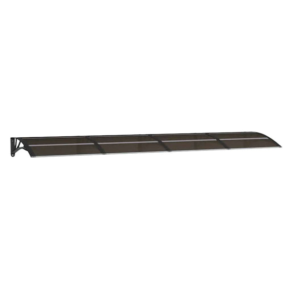 Schwarzes Vordach Morgovan 350x75cm (Polycarbonat)