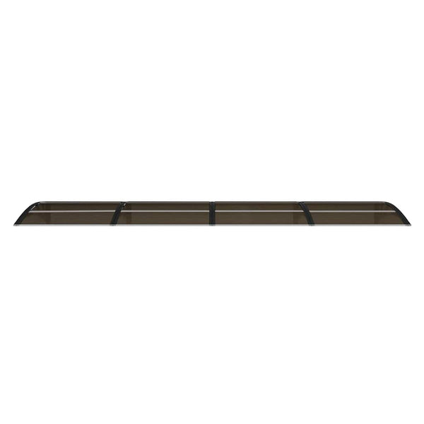 Schwarzes Vordach Morgovan 350x75cm (Polycarbonat)