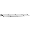 Maruleta schwarzes Türvordach 350x100cm (Polycarbonat)