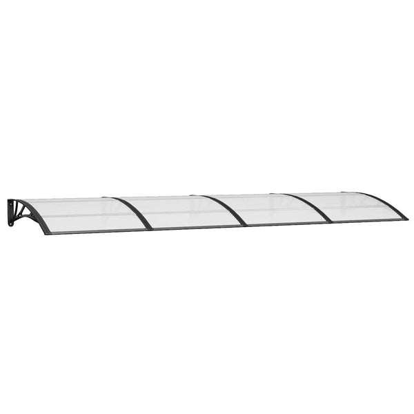 Maruleta schwarzes Türvordach 350x100cm (Polycarbonat)